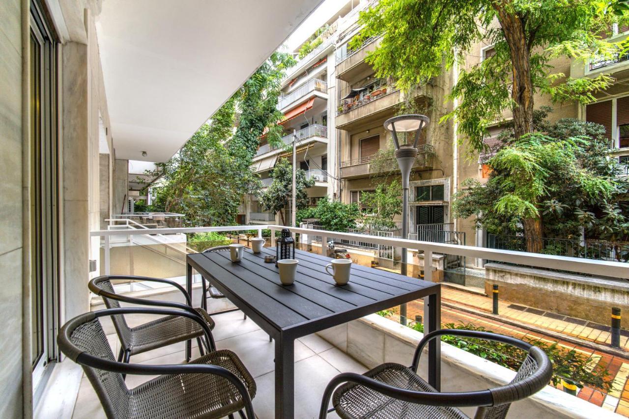 Urban Luxury On A Quiet Street In The Center Of Athens Daire Dış mekan fotoğraf