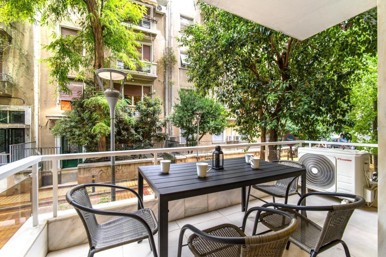 Urban Luxury On A Quiet Street In The Center Of Athens Daire Dış mekan fotoğraf