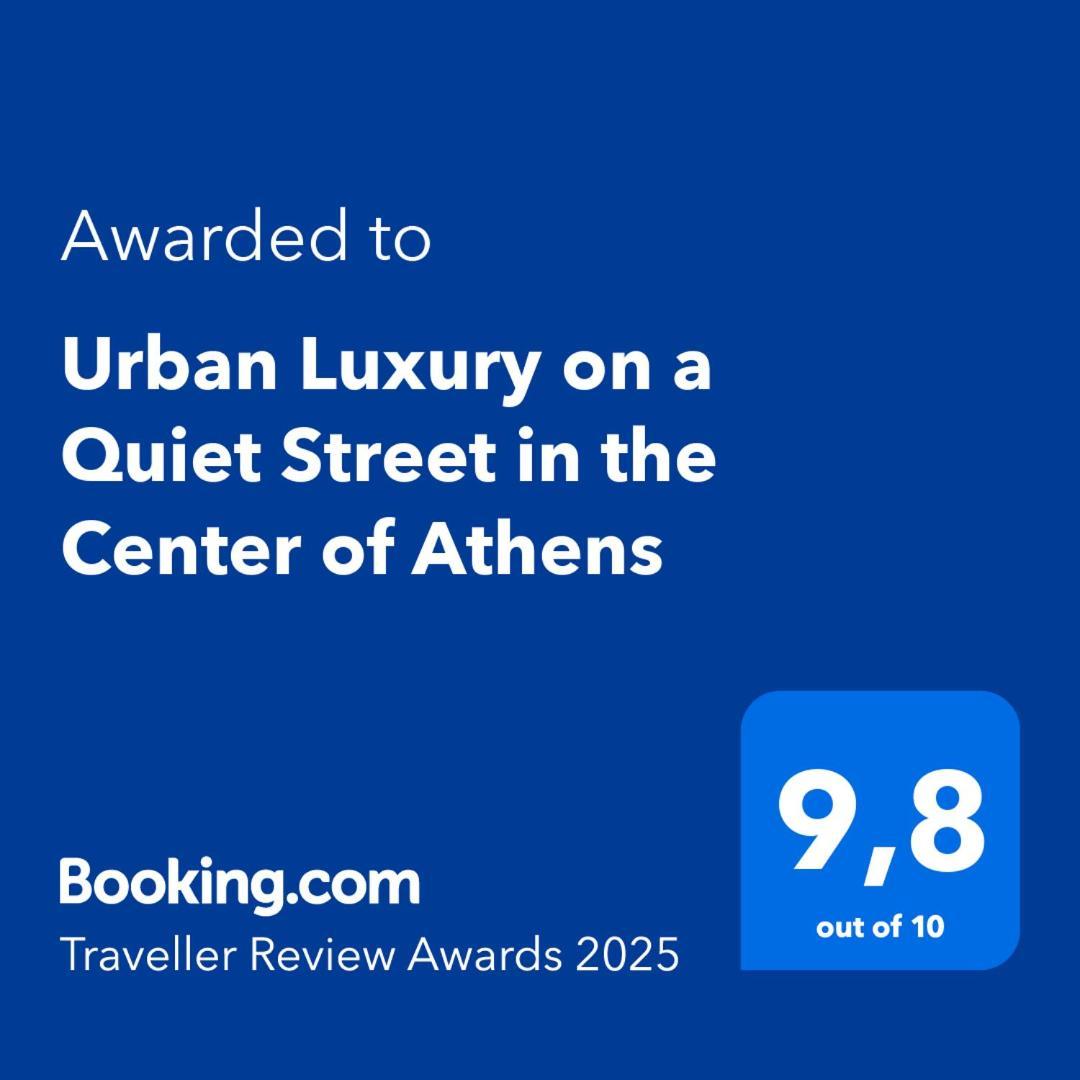Urban Luxury On A Quiet Street In The Center Of Athens Daire Dış mekan fotoğraf